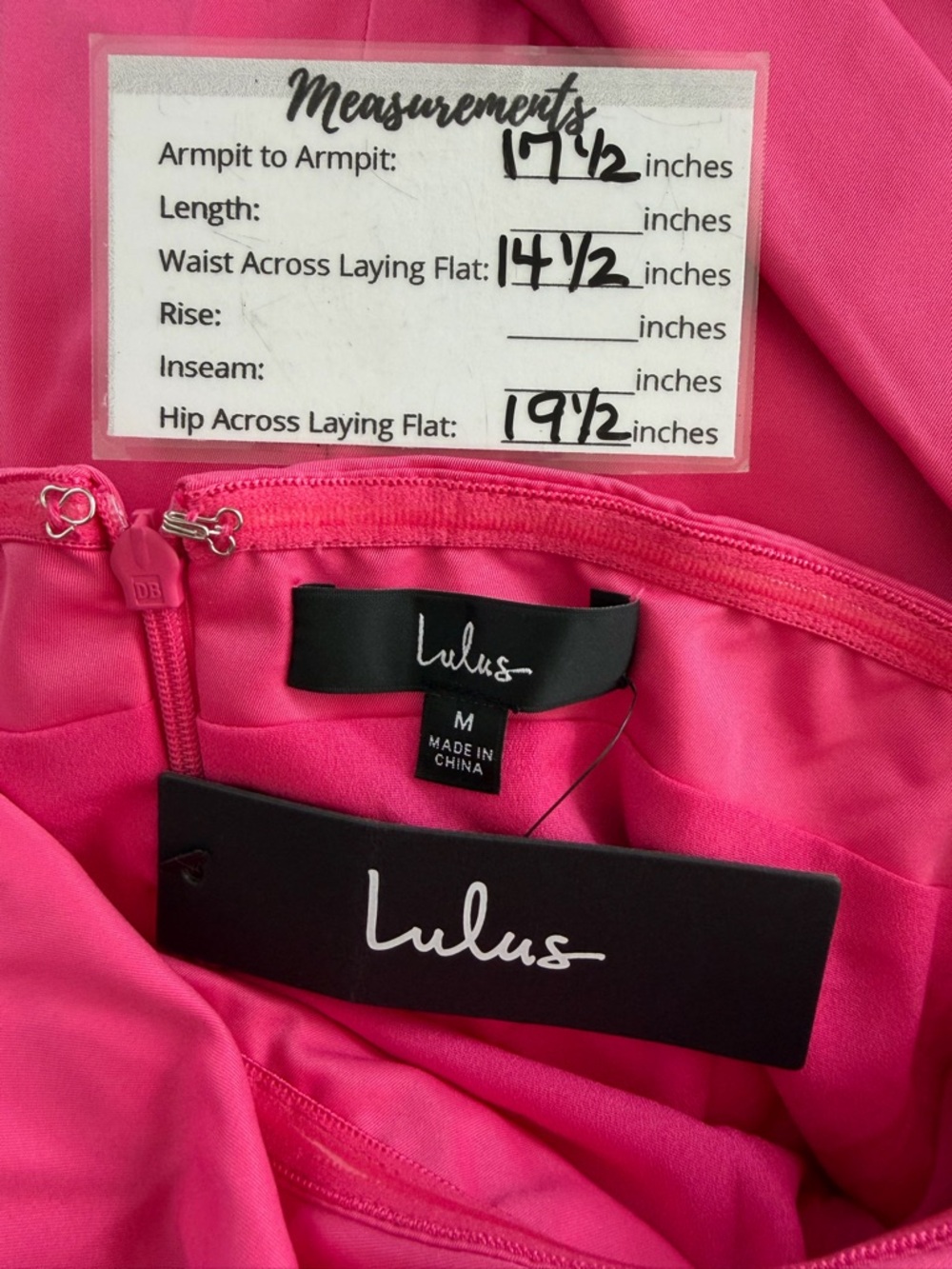Lulus NWT “Totally Haute” Hot Pink Satin Pleated Off-The-Shoulder Mini Dress Med - Picture 6 of 16